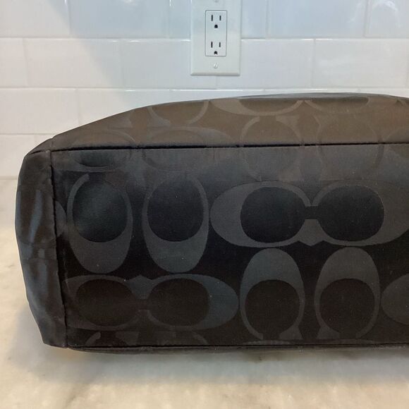 COACH Signature C Convertible Nylon Weekend or Diaper Bag Tote - Picture 8 of 16